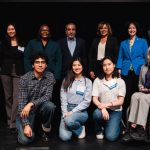 Photo of the Library's DX team at the Inclusive Excellence Awards ceremony